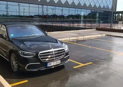Mercedes S class with a chauffeur in Belgrade