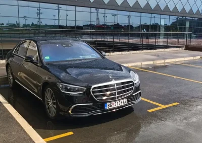 Mercedes S class with a chauffeur in Belgrade