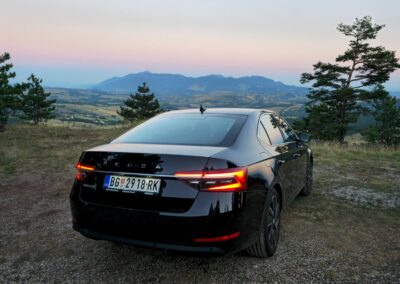Our car on a private car tour from Belgrade