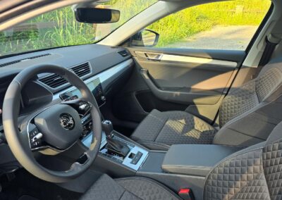 Interior of our brand new Škoda Superb
