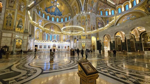 St Sava Temple Belgrade from inside